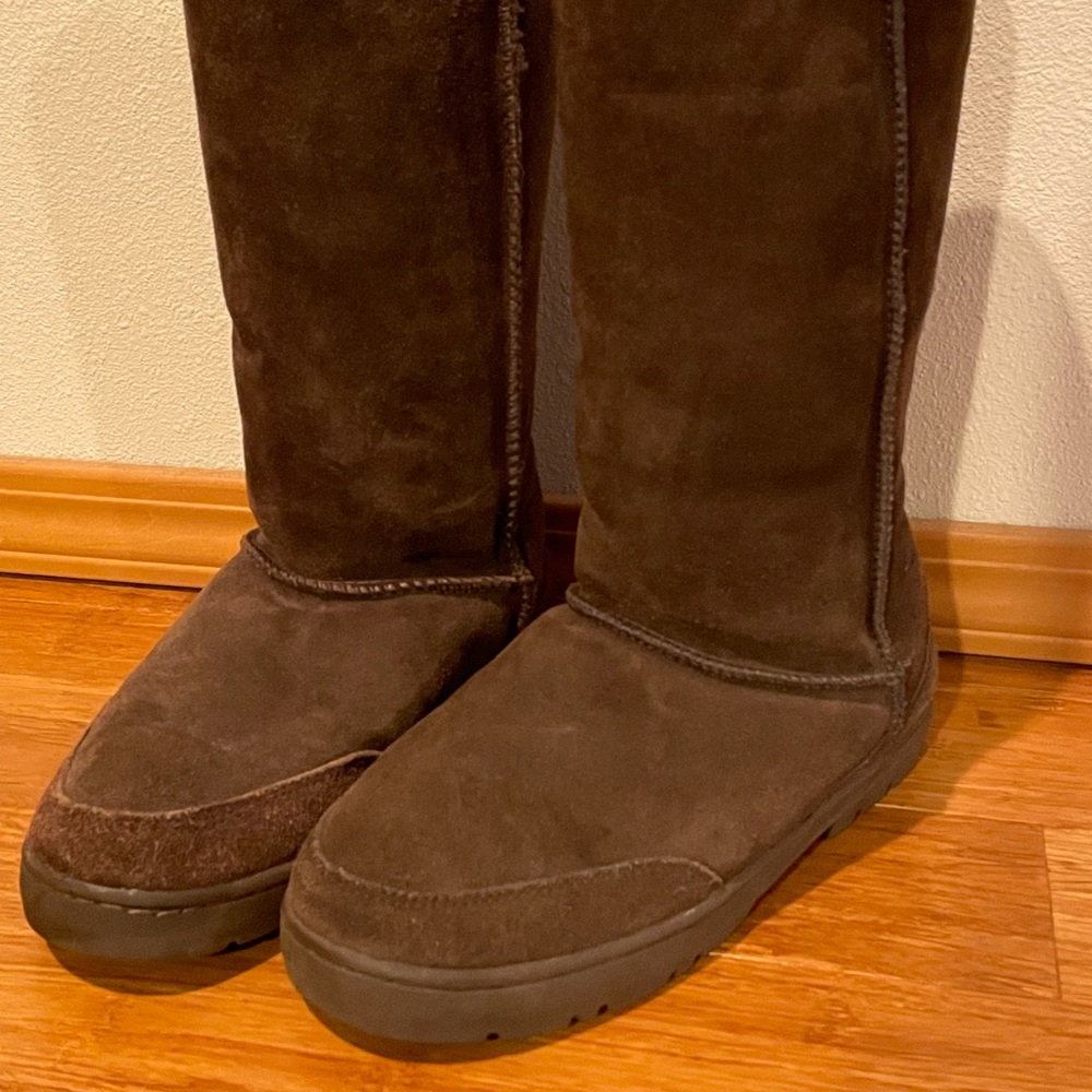 BearPaw winter, tall, brown boots